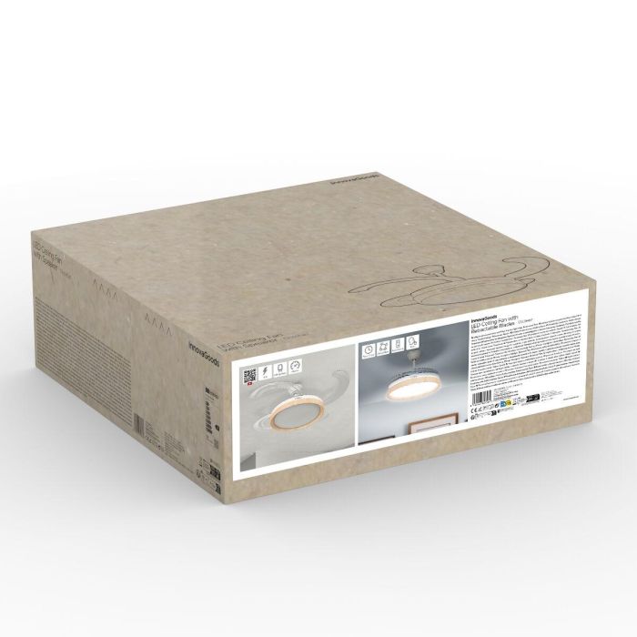 Ventilador de Techo con Luz LED y 4 Aspas Retráctiles Woteez InnovaGoods Madera 72 W Ø49-104 cm 7 Ventilador de Techo con Luz LED y 4 Aspas Retráctiles Woteez InnovaGoods Madera 72 W Ø49-104 cm 7