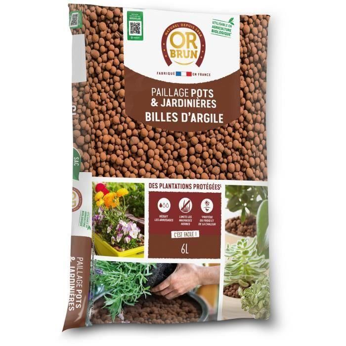 Bolas de arcilla - ORO MARRÓN - OBRPARG6U - 6L - Favorece el drenaje Bolas de arcilla - ORO MARRÓN - OBRPARG6U - 6L - Favorece el drenaje