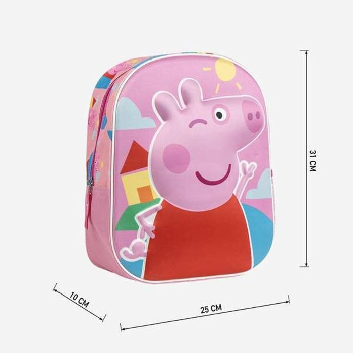 Mochila infantil 3D peppa pig 25.0 x 31.0 x 10.0 cm 1 Mochila infantil 3D peppa pig 25.0 x 31.0 x 10.0 cm 1