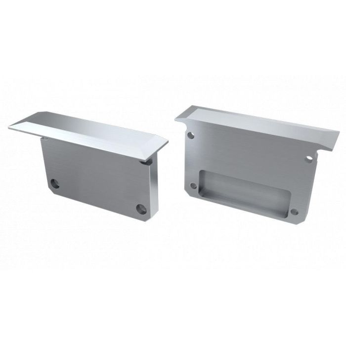 Tapón Final para Perfil Tipo INSO, Plástico, Blanco 3