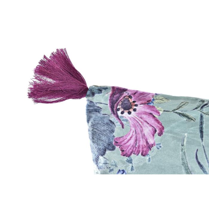 DKD Home Decor Cojín Shabby Poliéster 15x45x45 cm con Flecos y Cremallera (6 Unidades) Surtido 1
