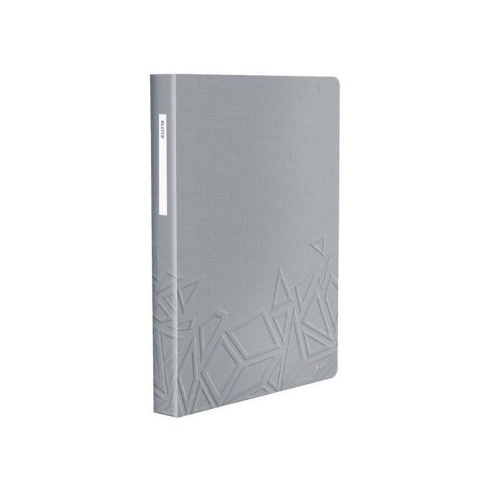Leitz Carpeta Leitz Urban Chic Escaparate DIN A4 Rígida 80 Fundas Polipropileno Gris para Presentaciones y Documentos