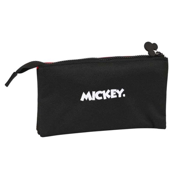 Bolso Escolar Portatodo Safta Triple Cremallera Mickey Mouse Mood 120x220x30 mm 1