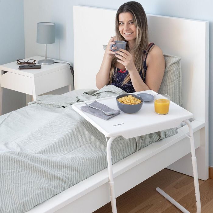 Mesa Plegable Auxiliar Multiposición Foldy Table InnovaGoods 12 Mesa Plegable Auxiliar Multiposición Foldy Table InnovaGoods 12