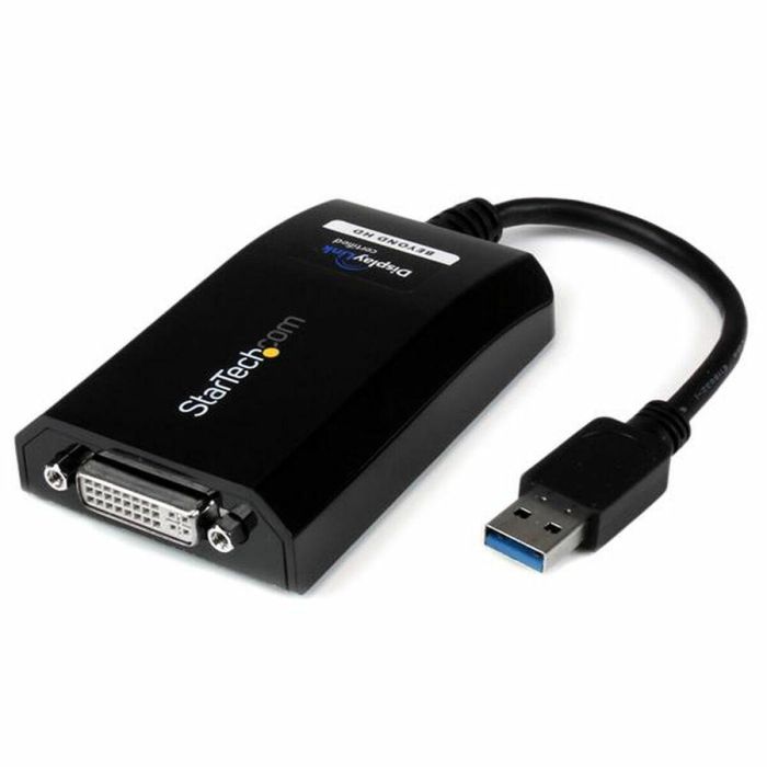 Adaptador USB Startech USB32DVIPRO USB A Negro