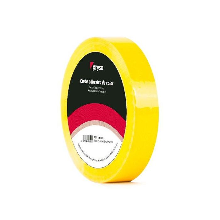 Cinta Adhesiva Pryse Opp 19X63 Amarillo (Set de 6)