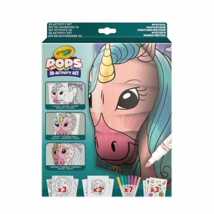 Dibujos para pintar Crayola 3D Color Pops Unicornio 0 Dibujos para pintar Crayola 3D Color Pops Unicornio 0