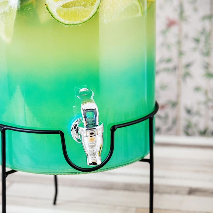 Quid Dispensador Bebidas Viba de Vidrio 7,5 L Multicolor. Material 100% Higiénico y Ecológico. Fácil de Limpiar, Apto Frigorífico. 3 Quid Dispensador Bebidas Viba de Vidrio 7,5 L Multicolor. Material 100% Higiénico y Ecológico. Fácil de Limpiar, Apto Frigorífico. 3