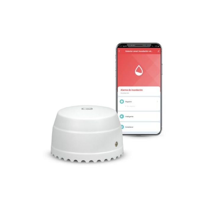 Garza 401346C Detector de Seguridad de Inundación Smart Wifi con Alarma Sonora y Notificaciones en Tiempo Real 1