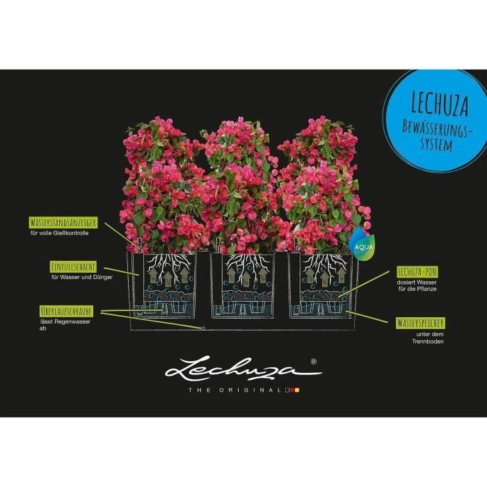 Jardiniere Trio Cottage 30 - LEC - kit completo - blanco - resistente a la intemperie 3 Jardiniere Trio Cottage 30 - LEC - kit completo - blanco - resistente a la intemperie 3