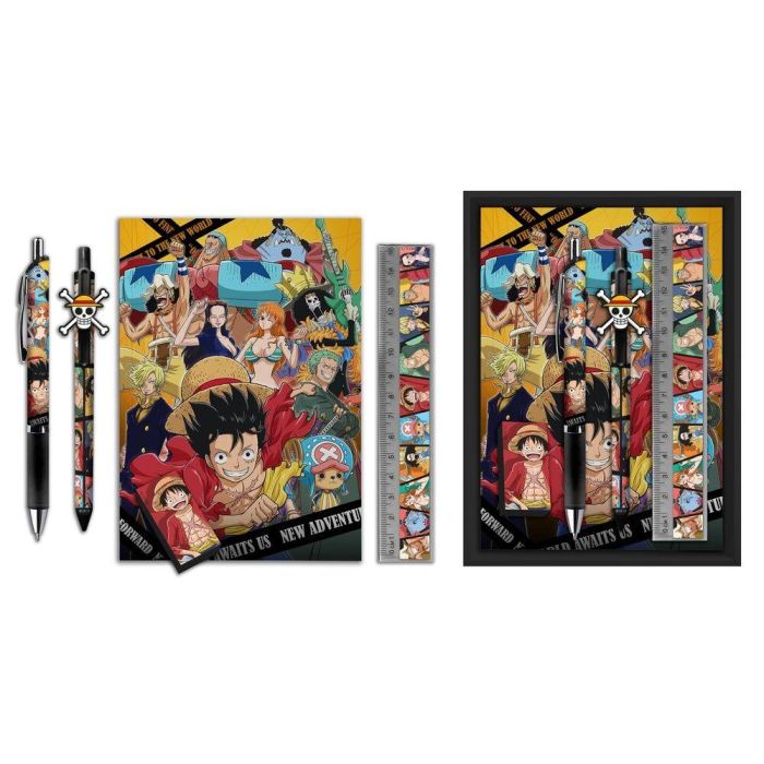 Estuche papeleria One Piece 5pzs 1 Estuche papeleria One Piece 5pzs 1