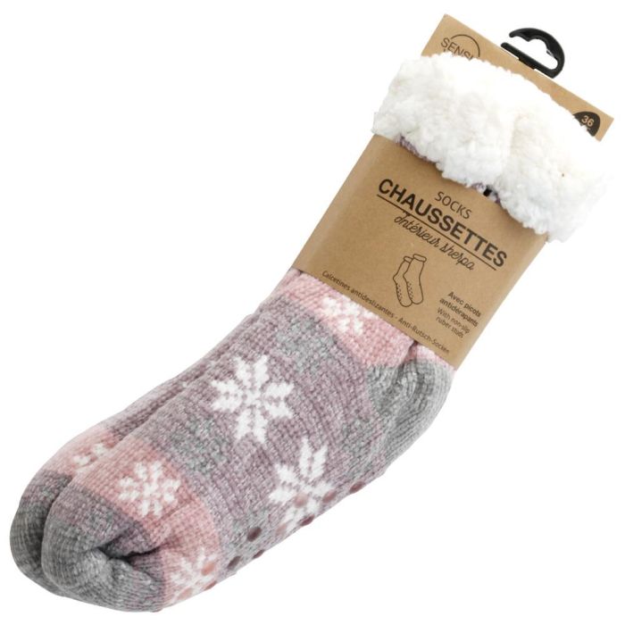Sensly Calcetines Antideslizantes con Interior Sherpa para Pies Calientes y Suela Antideslizante 1 Sensly Calcetines Antideslizantes con Interior Sherpa para Pies Calientes y Suela Antideslizante 1