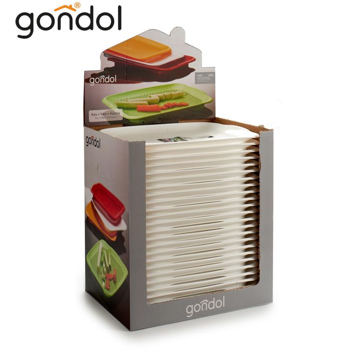 Bandeja Con Escurridor Plastico Blanco Kinvara 27X3CM (24 Unidades) 2 Bandeja Con Escurridor Plastico Blanco Kinvara 27X3CM (24 Unidades) 2