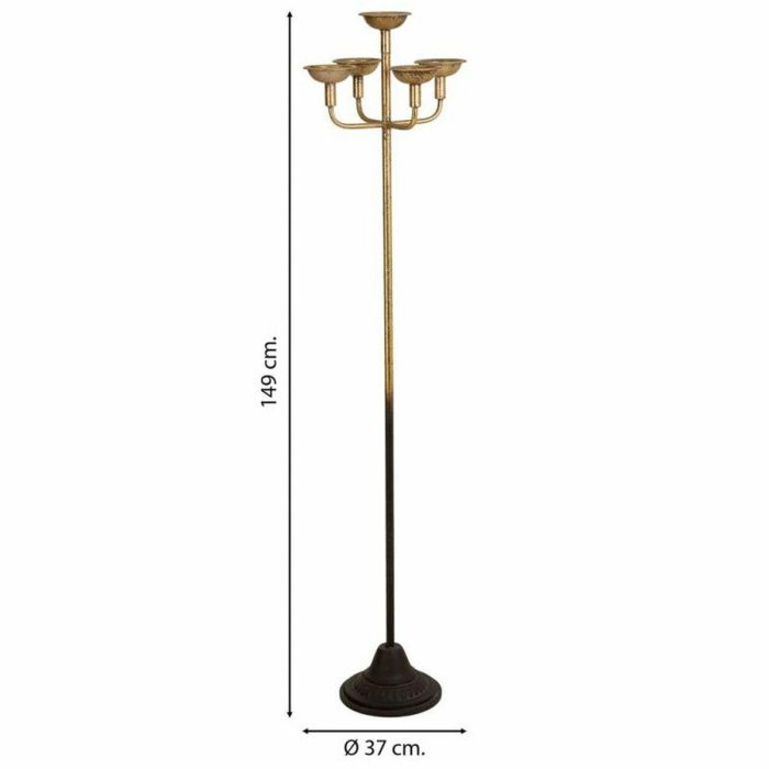 Candelabro Alexandra House Living Oro Metal 37 x 149 x 37 cm 4