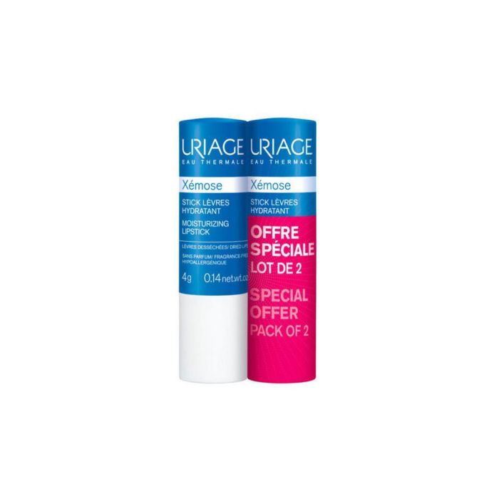 Uriage Xémose Stick Lèvres, Duplo 2 x 4g