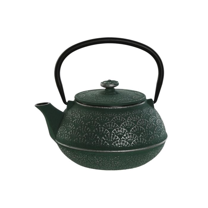 Tetera Oriental DKD Home Decor Verde Negro 15.2 x 15.7 x 17.9 cm