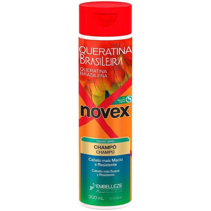 Champú Brazilian Keratin Novex 300ml - Hidrata, repara y protege cabello seco y dañado Champú Brazilian Keratin Novex 300ml - Hidrata, repara y protege cabello seco y dañado