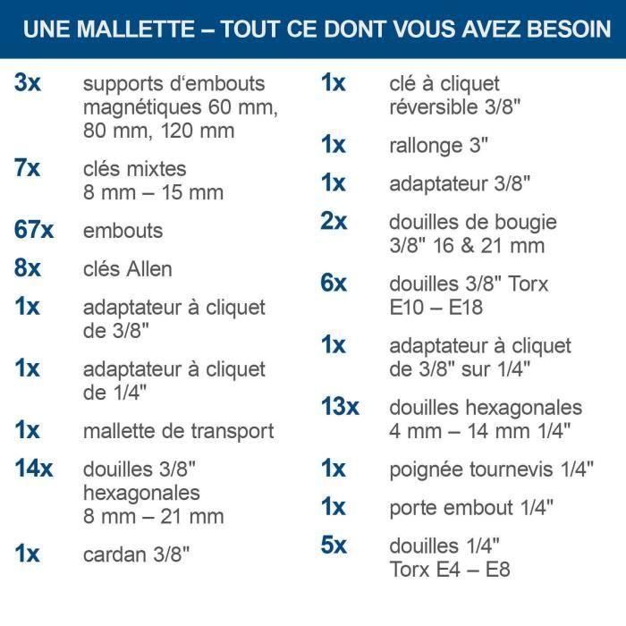 Scheppach TB170 Maletín de Herramientas con 135 Piezas, Fabricadas en Acero Cromo Vanadio, Incluye Maletín de Transporte con Cerradura 4 Scheppach TB170 Maletín de Herramientas con 135 Piezas, Fabricadas en Acero Cromo Vanadio, Incluye Maletín de Transporte con Cerradura 4