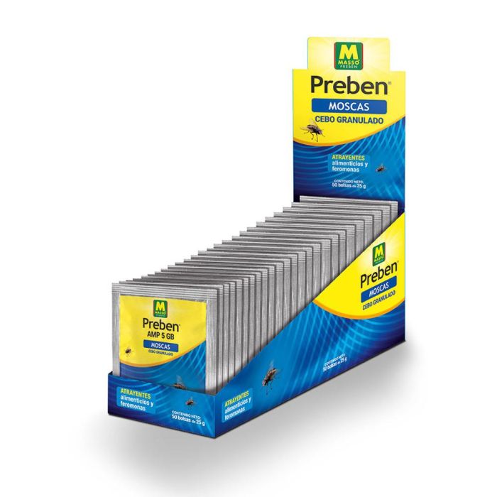 Massó Cebo granulado para moscas 25g 231554 - Insecticida-atrayente con feromonas 1 Massó Cebo granulado para moscas 25g 231554 - Insecticida-atrayente con feromonas 1