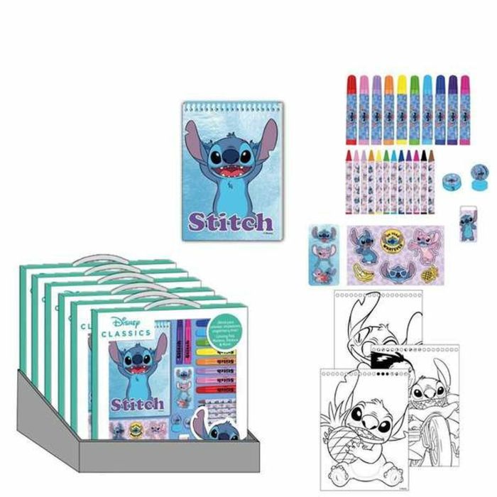 Set papeleria coloreable Stitch Disney 15 Set papeleria coloreable Stitch Disney 15
