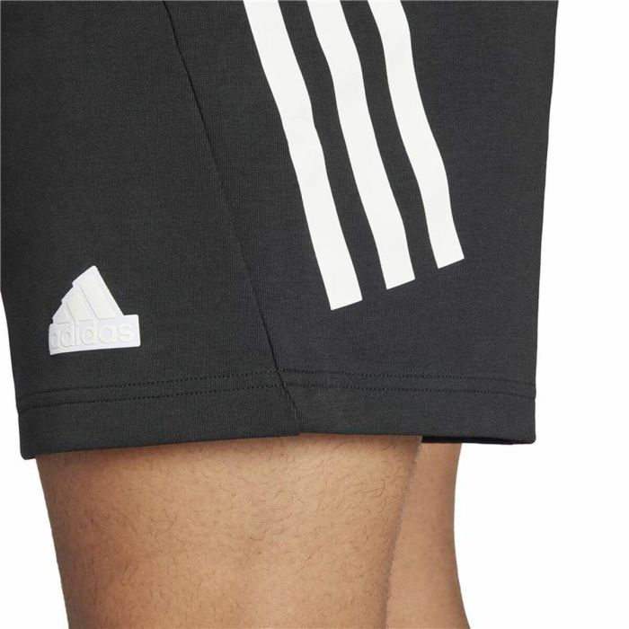 Pantalón Corto Deportivo Adidas Future Icons 3 bandas Negro 2
