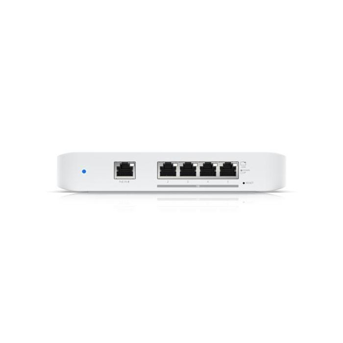 Ubiquiti USW Flex XG Switch Gestionado Capa 2 con (4) Puertos 10GbE RJ45 y (1) Puerto GbE PoE+ 3