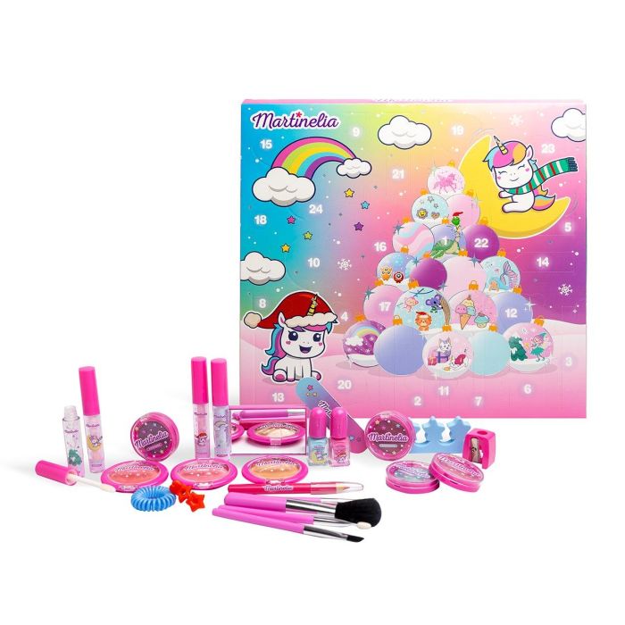 Martinelia 99128 Calendario de Adviento Little Unicorn - Productos de Belleza y Maquillaje para Niñas +3 años