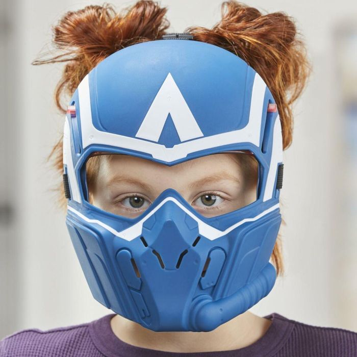 Hasbro Máscara Marvel Vengadores Capitán América de Juego de Rol con Lentes Abatibles para Niños +5 Años Película Brave New World 6