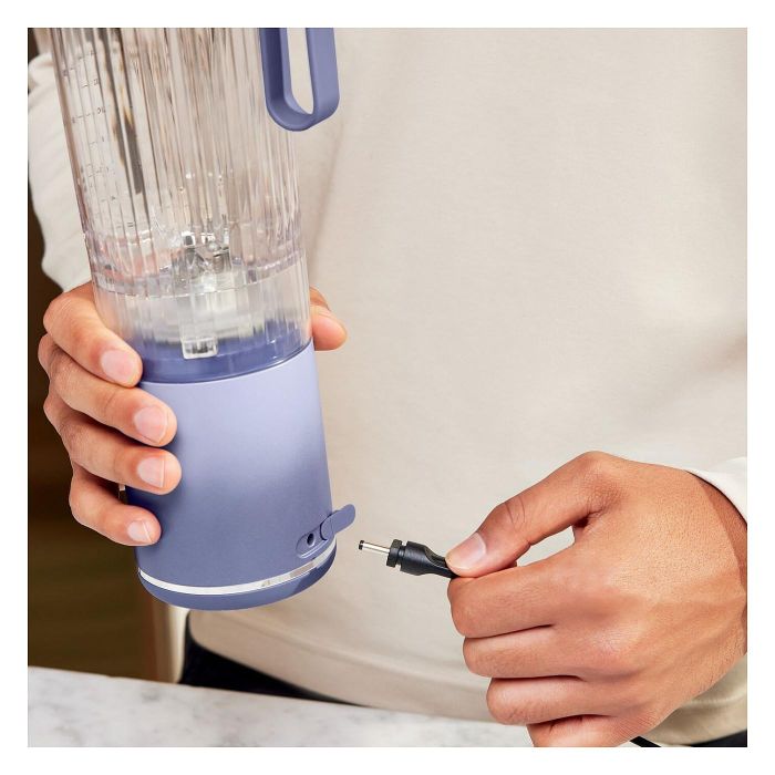 Ninja BC251 Blast Max Smoothie Maker Batidora de Vaso Portátil 570ml con Picahielos, 3 Velocidades, Color Lavanda, Modelo BC251EULD