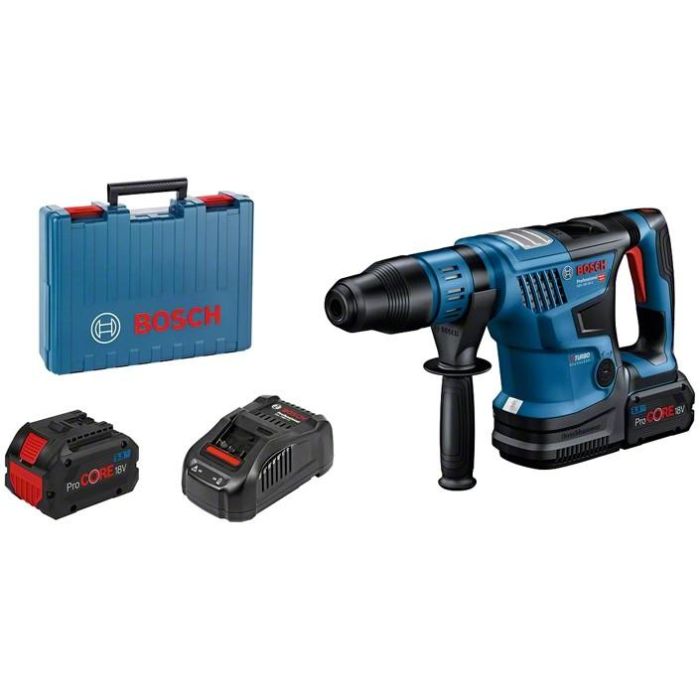 Bosch GBH 18V-36 C Martillo Perforador a Batería SDS Max 18V Ligero con 2 Baterías ProCORE 5.5Ah, Cargador GAL 1880 CV y Caja Estándar 5