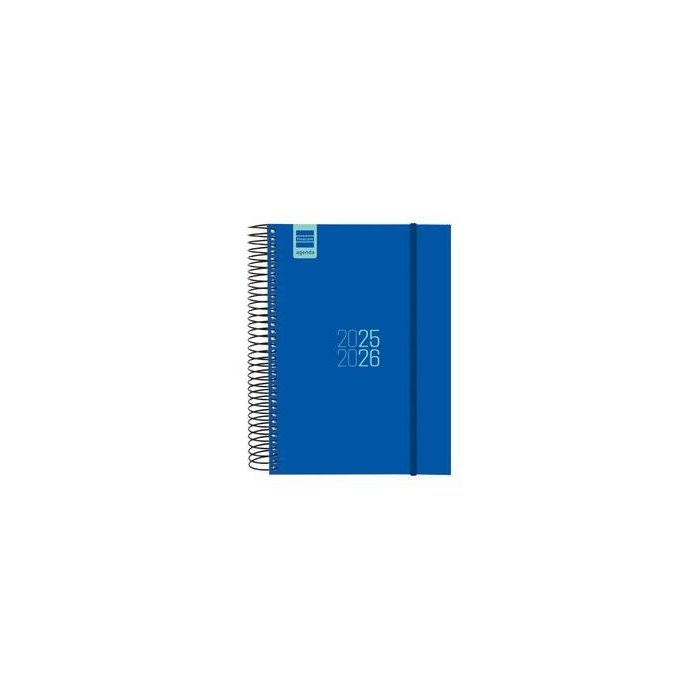 Finocam 633121526 Agenda Escolar 2025-2026, 1 día por página, Espiral, Tapa Dura, Azul, 155x212mm, Cierre Goma Elástica Finocam 633121526 Agenda Escolar 2025-2026, 1 día por página, Espiral, Tapa Dura, Azul, 155x212mm, Cierre Goma Elástica