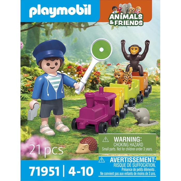 Pequeño Viaje Locomotora Animals Y Friends 71951 Playmobil 1