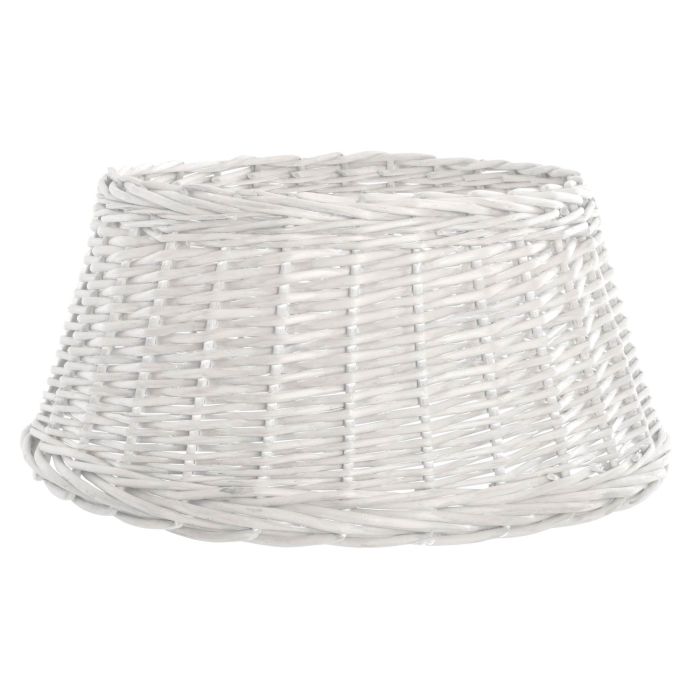 DKD Home Decor Base Arbol Navidad Moderna Blanco Mimbre 45 x 24 x 45 cm (2 Unidades) 1