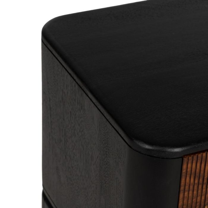 Mueble Tv Marrón-Negro Madera Salón 160 X 40 X 50 cm