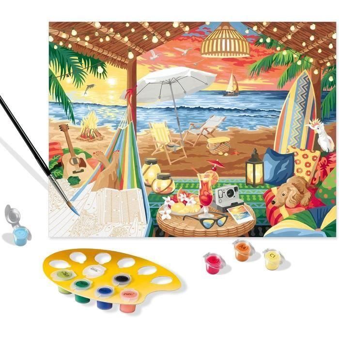 Ravensburger RAV4005556202768 CreArt Set de Pintura por Números "Cozy Cabana" 30x40 cm, +12 años 4 Ravensburger RAV4005556202768 CreArt Set de Pintura por Números "Cozy Cabana" 30x40 cm, +12 años 4
