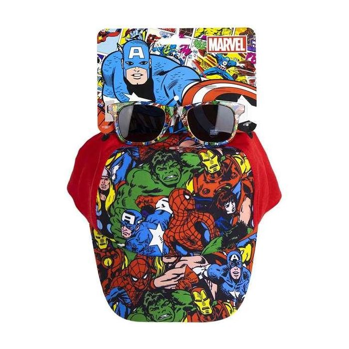 Cerdá Gorra Set Gafas de Sol Avengers Roja Talla 53 cm para Niños 3+ Años 1 Cerdá Gorra Set Gafas de Sol Avengers Roja Talla 53 cm para Niños 3+ Años 1
