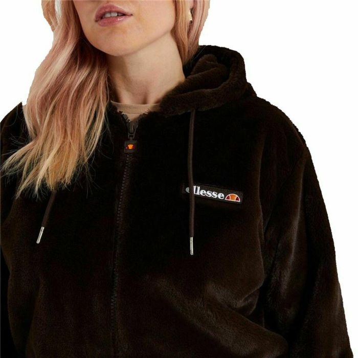 Sudadera con Capucha y Cremallera Mujer Ellesse Vecellio Marrón Mujer Unisex 38 1