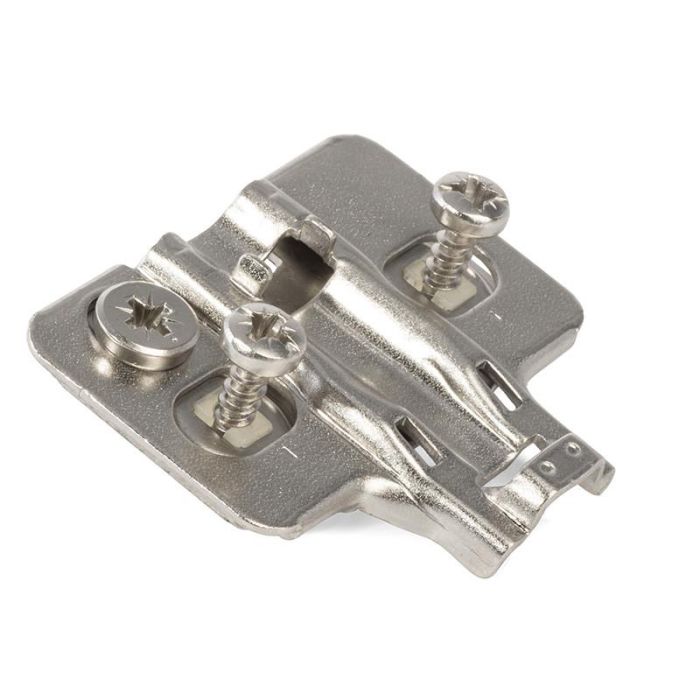 HERRAJES ALK MD05 Calzo 3 Regulaciones Puma Clip CAM H2 6mm, Acero Níquel. Para Bisagras Puma ALK, Ajuste Vertical ±2mm