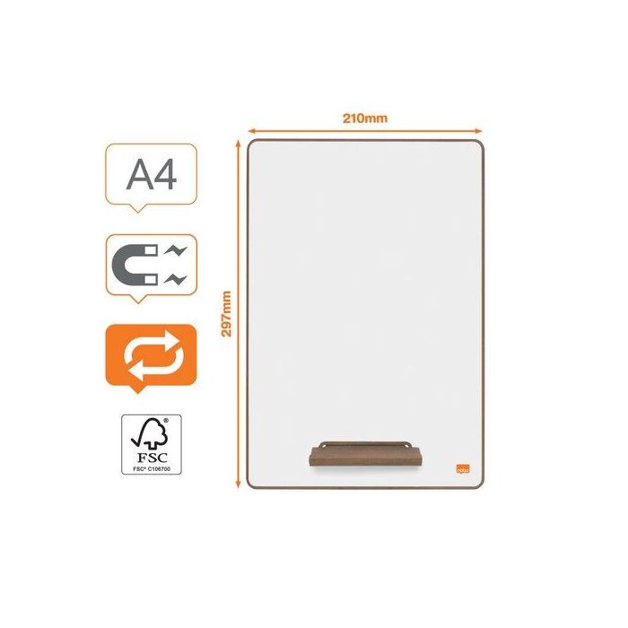 Pizarra Blanca Nobo A4 Doble Cara