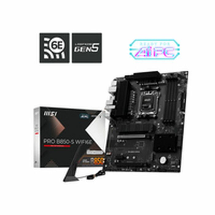MSI 911-7E80-002 PRO B850-S Placa base ATX AMD B850 Zócalo AM5, AMD Ryzen 7000/8000/9000, DDR5, Wi-Fi 6E 13 MSI 911-7E80-002 PRO B850-S Placa base ATX AMD B850 Zócalo AM5, AMD Ryzen 7000/8000/9000, DDR5, Wi-Fi 6E 13