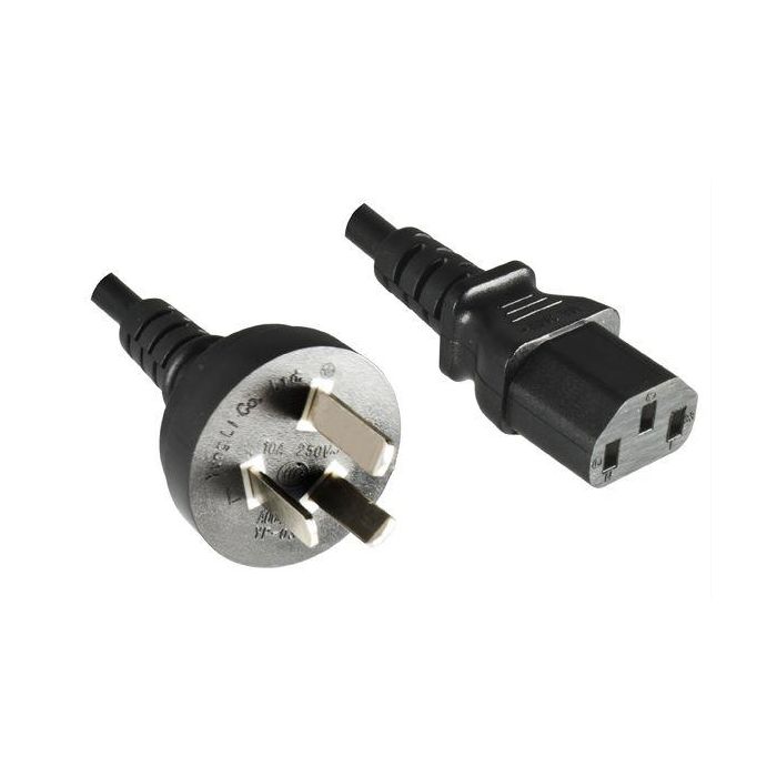 MicroConnect Cable de Alimentación Tipo I China - C13, 1.8m para Monitor, PC, Proyector