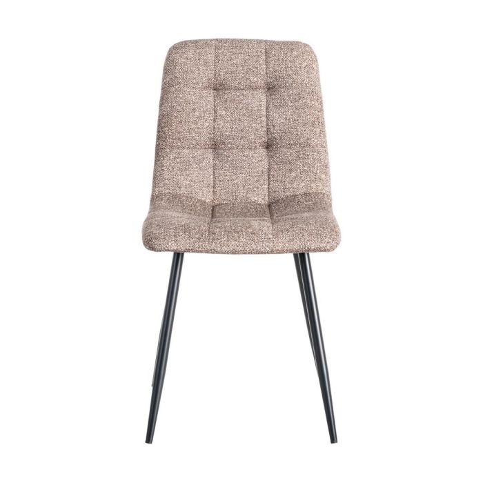 Silla Jaspeado Taupe Tejido-Metal 44 X 52 X 86 cm