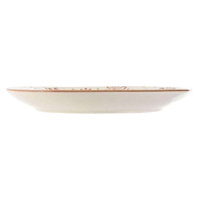 Set de Platos Home ESPRIT Marrón Beige Porcelana 19 x 19 x 2 cm 1 Set de Platos Home ESPRIT Marrón Beige Porcelana 19 x 19 x 2 cm 1
