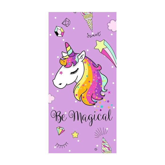 Secaneta Toalla Terciopelo Estampada Magical Rosa 75x150 cm 4