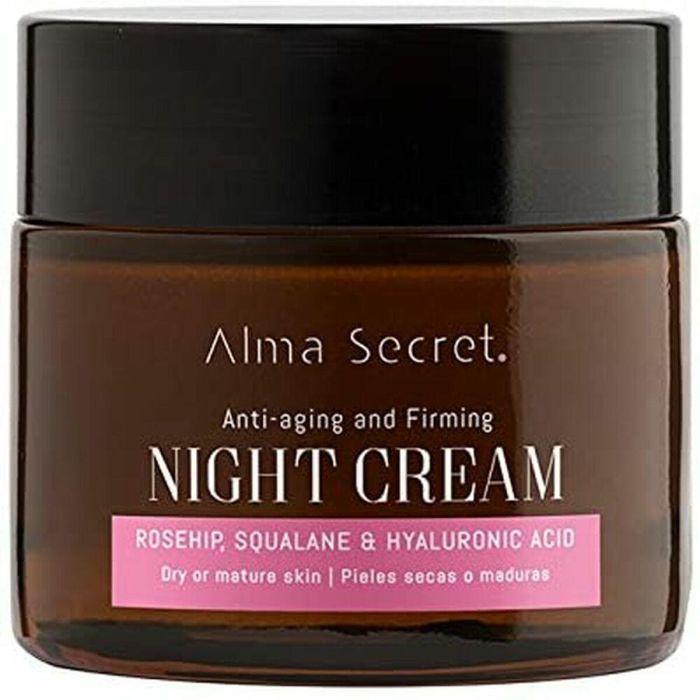 Alma Secret NIGHT CREAM Multi-Reparadora Antiedad para Pieles Sensibles y Secas, Rejuvenece, Hidrata, Antiarrugas 50 ml