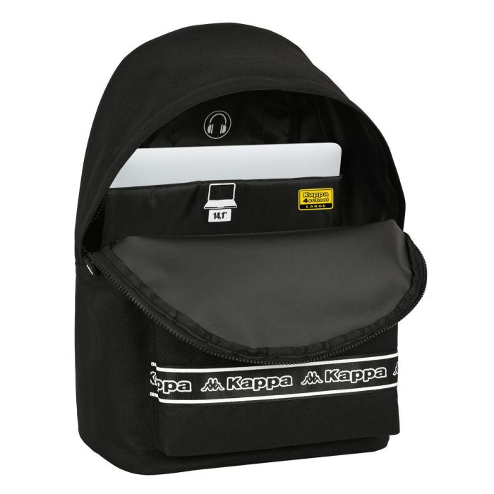 Mochila Escolar Kappa 31 x 41 x 16 cm Negro 2 Mochila Escolar Kappa 31 x 41 x 16 cm Negro 2