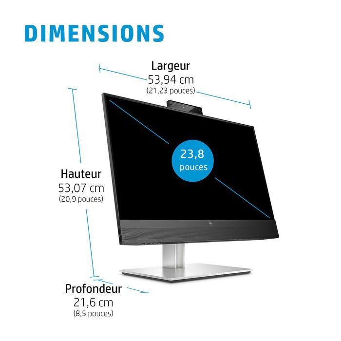 HP 60.45cm (23.8") Full HD 1920 x 1080 IPS, 16:9, 250cd/m², 5ms, 178°/178°, 1000:1 32 HP 60.45cm (23.8") Full HD 1920 x 1080 IPS, 16:9, 250cd/m², 5ms, 178°/178°, 1000:1 32
