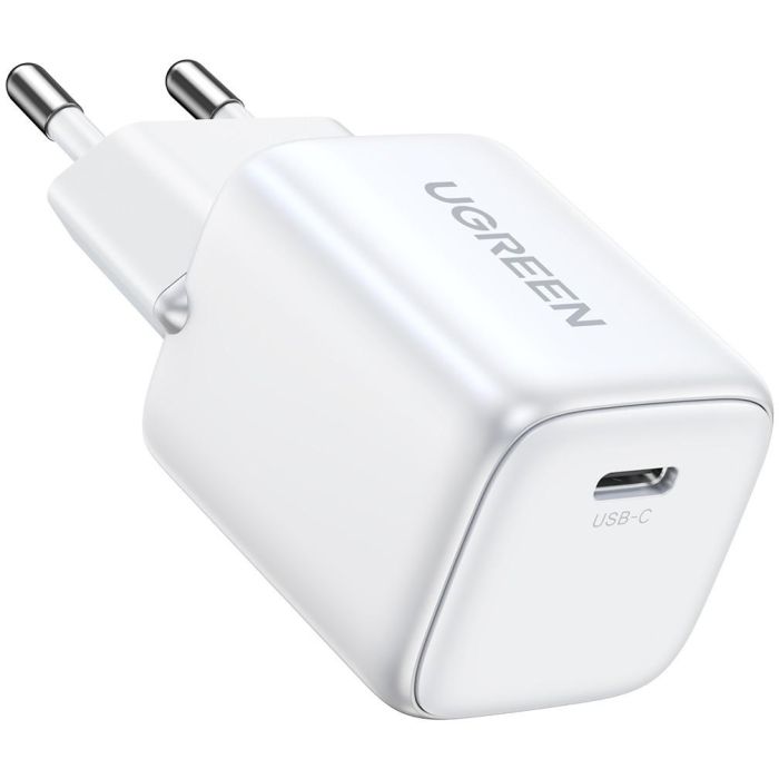 UGREEN Cargador Rápido GaN 20W USB-C con Power Delivery 3.0 y Quick Charge 4 para móvil/tablet Blanco