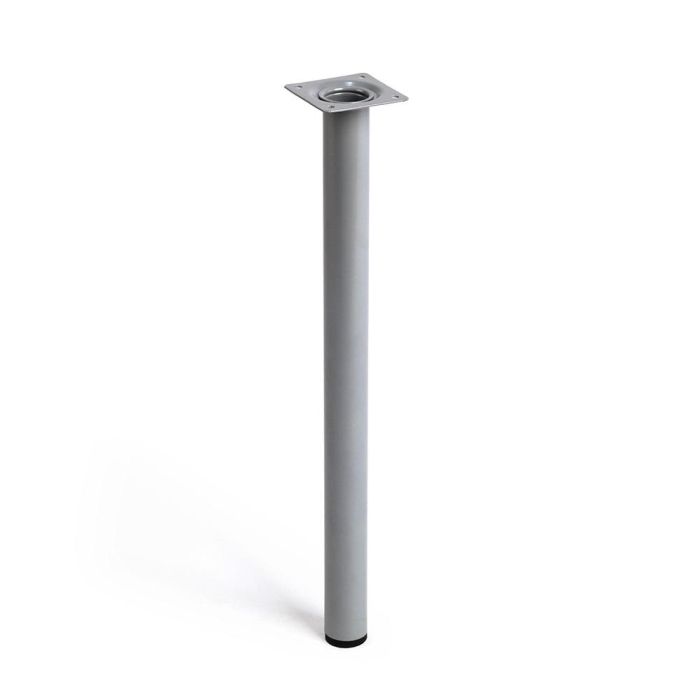 Rei Pata cilíndrica de acero cromo mate 2-401g.400.38, Ø3x40cm, estilo moderno, máximo 150kg Rei Pata cilíndrica de acero cromo mate 2-401g.400.38, Ø3x40cm, estilo moderno, máximo 150kg