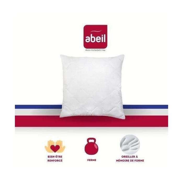 ABEIL Almohada acolchada viscoelástica 60x60 cm blanco ABEIL Almohada acolchada viscoelástica 60x60 cm blanco